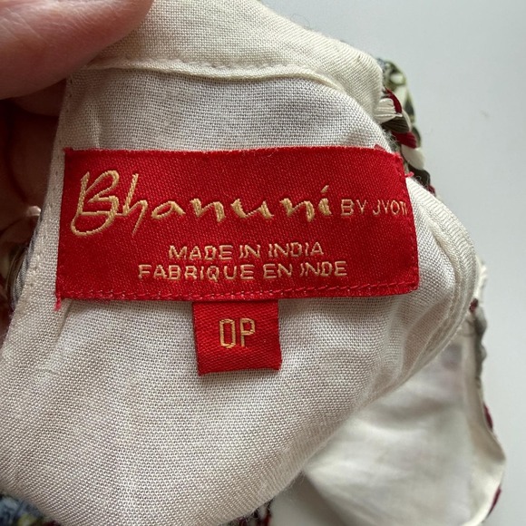 Bhanuni by Jyoti Maxi Dress Women S M Boho Floral Embellished Made in India - Picture 8 of 15